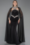 Robe Queue de Poisson Longue Noir ABU5866
