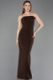 Robe de Soirée Longue Brun ABU5889