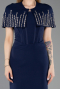 Robe de Soirée Longue Bleu Marine ABU5889