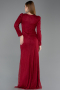Robe De Soirée Dantelle Longue Rouge Bordeaux ABU5720