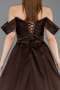 Tenue de Soirée Longue Satin Brun ABU5891