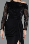 Robe de Soirée Longue Noir ABU5893