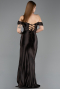 Robe De Soirée Longue Brun ABU3611