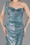 Robe de Soirée Longue Squameuse Menthe ABU5894