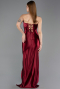 Robe De Soirée Longue Rouge Bordeaux ABU4944