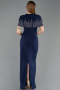 Robe de Soirée Longue Bleu Marine ABU5889