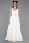 Robe De Soirée Enfants Longue Blanc ABU2447