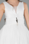Robe De Soirée Enfants Longue Blanc ABU2447