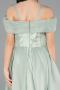 Robe de Soirée Enfants Courte Menthe ABK2565