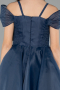 Robe de Soirée Enfants Courte Bleu Marine ABK2566