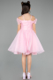 Robe de Soirée Enfants Courte Rose ABK2566