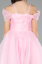 Robe de Soirée Enfants Courte Rose ABK2566