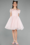 Robe de Soirée Enfants Courte Poudre ABK2566