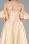 Robe de Soirée Enfants Longue Or ABU5912