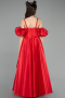 Robe de Soirée Enfants Longue Rouge ABU5912