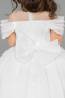 Robe de Mariage Pour Enfant Longue Satin Blanc ABG176