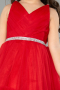Robe de Soirée Enfants Courte Rouge ABK2568