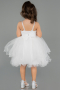 Robe de Soirée Enfants Courte Blanc ABK2569