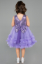 Robe de Soirée Enfants Courte Violet ABK2570