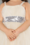 Robe De Soirée Enfants Longue Beige ABU3031