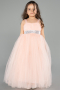 Robe De Soirée Enfants Longue Saumon ABU3031