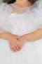 Robe de Soirée Enfants Courte Blanc ABK2572