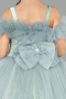 Robe de Mariage Pour Enfant Longue Menthe ABG178