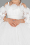 Robe de Mariage Pour Enfant Longue Blanc ABG179