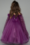 Robe de Mariage Pour Enfant Longue Violet ABG179