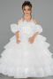 Robe de Mariage Pour Enfant Longue Blanc ABG181