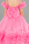 Robe de Mariage Pour Enfant Longue Rose ABG183