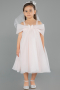 Robe de Soirée Enfants Courte Saumon ABK2295