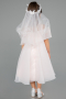 Robe de Soirée Enfants Courte Saumon ABK2295