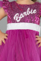 Robe de Soirée Enfants Longue Fushia ABU4033