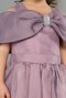 Robe de Soirée Enfants Devant Court Dos Long Lavande ABO107