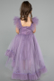 Robe de Soirée Enfants Longue Lavande ABU4239