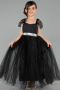 Robe de Soirée Enfants Longue Noir ABU3566
