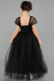 Robe de Soirée Enfants Longue Noir ABU3566