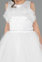 Robe de Soirée Enfants Longue Blanc ABU3909