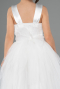 Robe de Soirée Enfants Longue Blanc ABU3909