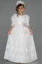 Robe de Soirée Enfants Longue Blanc ABU3046
