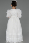 Robe de Soirée Enfants Longue Blanc ABU3046