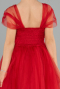 Robe de Soirée Enfants Longue Rouge ABU3566