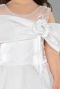Robe de Mariage Pour Enfant Longue Satin Blanc ABG172