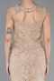 Robe de Soirée Longue Perlé Or ABU5914