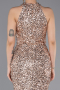 Robe De Soirée Squameuse Longue Or ABU5135