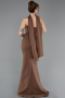 Robe Queue De Poisson Longue Brun ABU5566