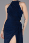 Robe de Soirée Longue Bleu Marine ABU5918
