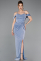 Robe de Soirée Longue Indigo ABU5925