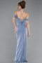 Robe de Soirée Longue Indigo ABU5925